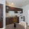 kitchen with brown cabinets