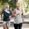 people running outdoors and smiling