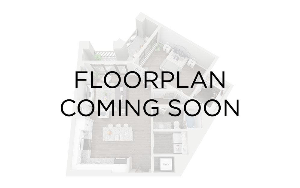 2 x 1 - 2 bedroom floorplan layout with 1 bathroom and 724 square feet 2 x 1 - 2 bedroom floorplan layout with 1 bathroom and 724 square feet